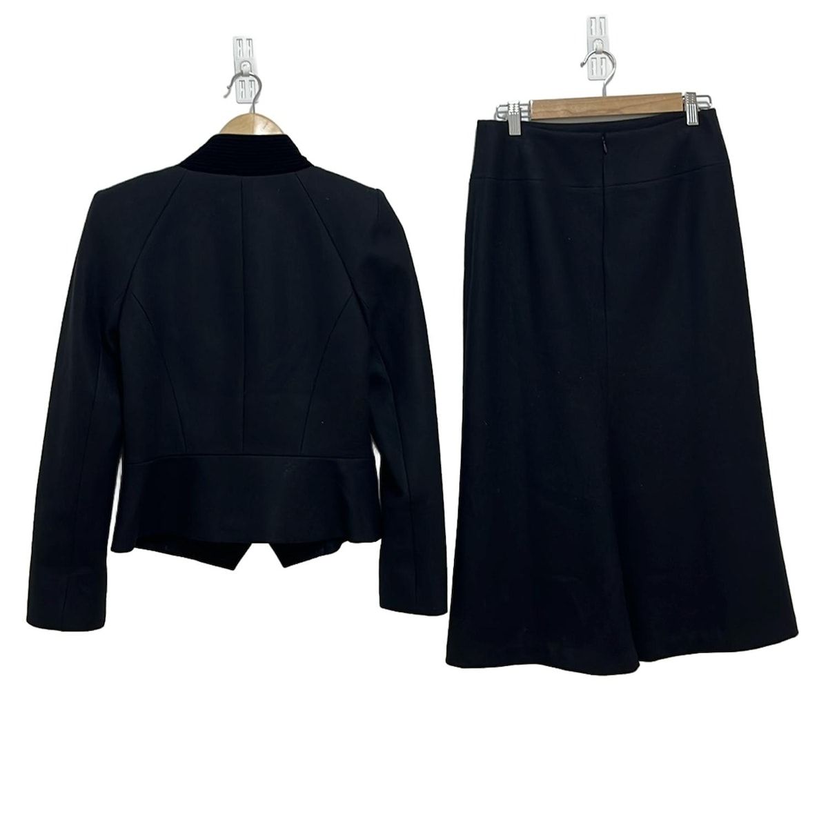 HIROKO KOSHINO ヒロココシノ スカートスーツ レディース - 黒 肩パッド PREMIER