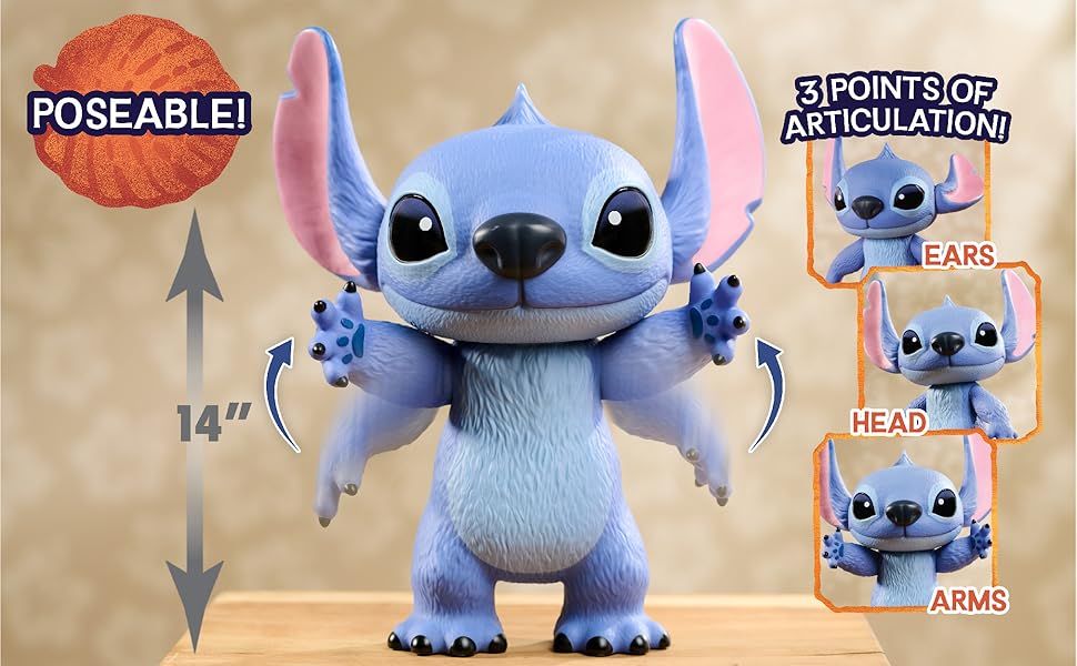 ディズニー実写 「リロ＆スティッチ」スティッチ 35cm アクション