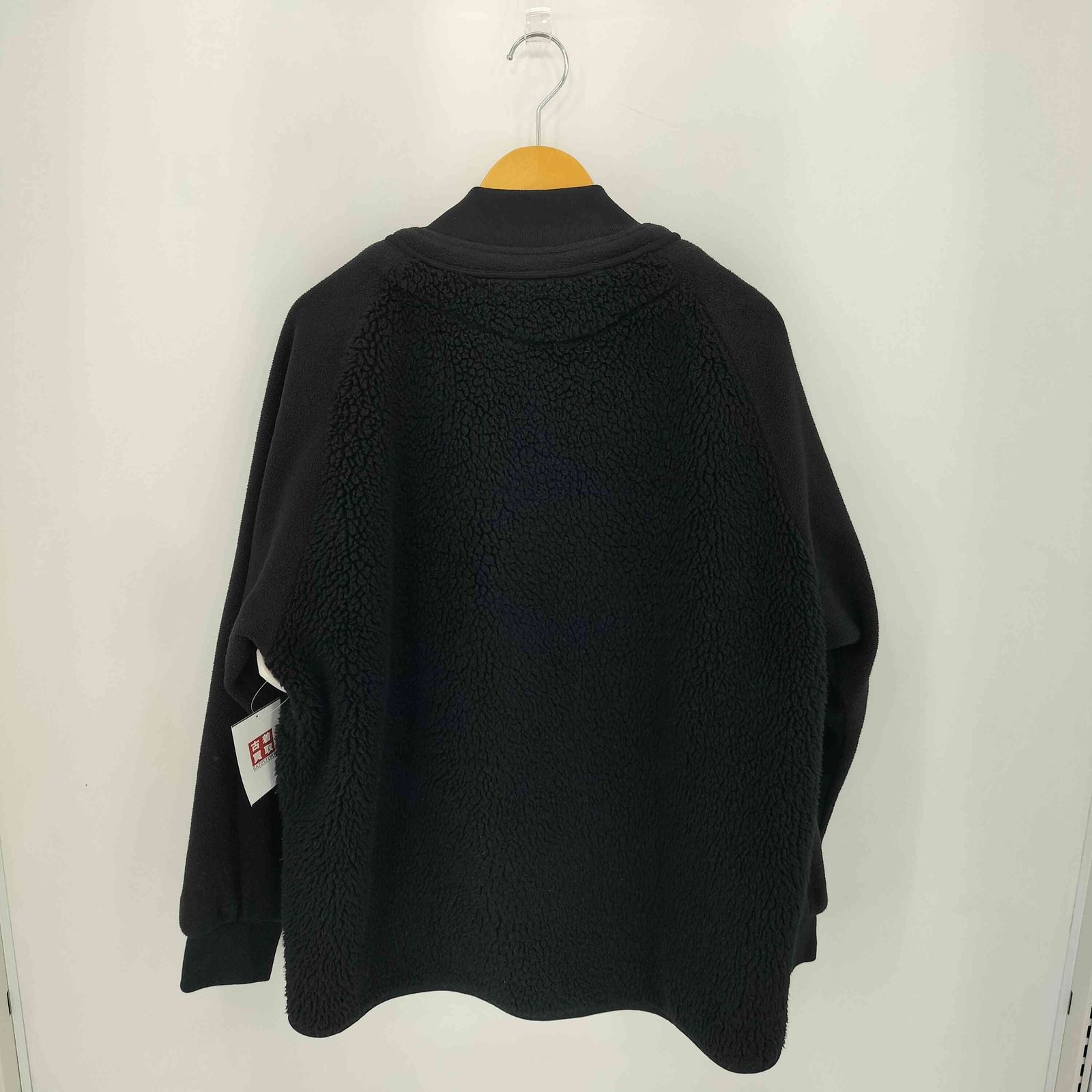 ユニクロ UNIQLO パイピングデザイン ノーカラー フリースジャケット 