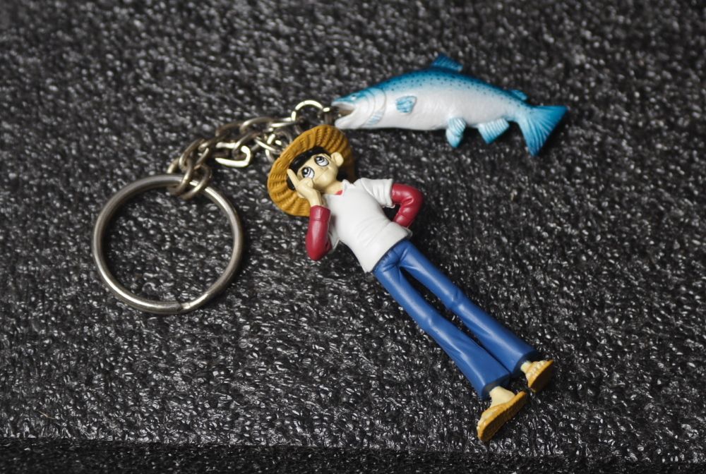 釣りキチ三平 フィギュア マスコット キーホルダー 矢口高雄 フィッシング 昭和 レトロ 