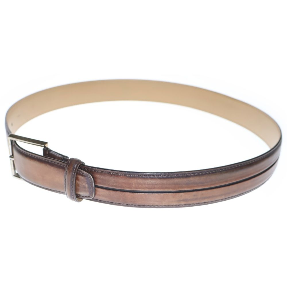 Berluti (ベルルッティ) レザーベルト バックル ブラウン 0114 楽天