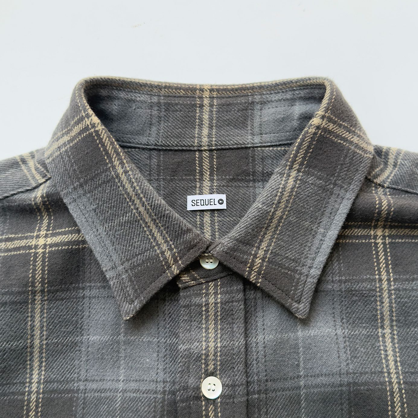 マ*ロ様 シークエルLINE NEL CHECK SHIRT SQ-23AW-S SEQUEL シークエル ラインチェックシャツ M マ*ロ様 シークエルLINE
