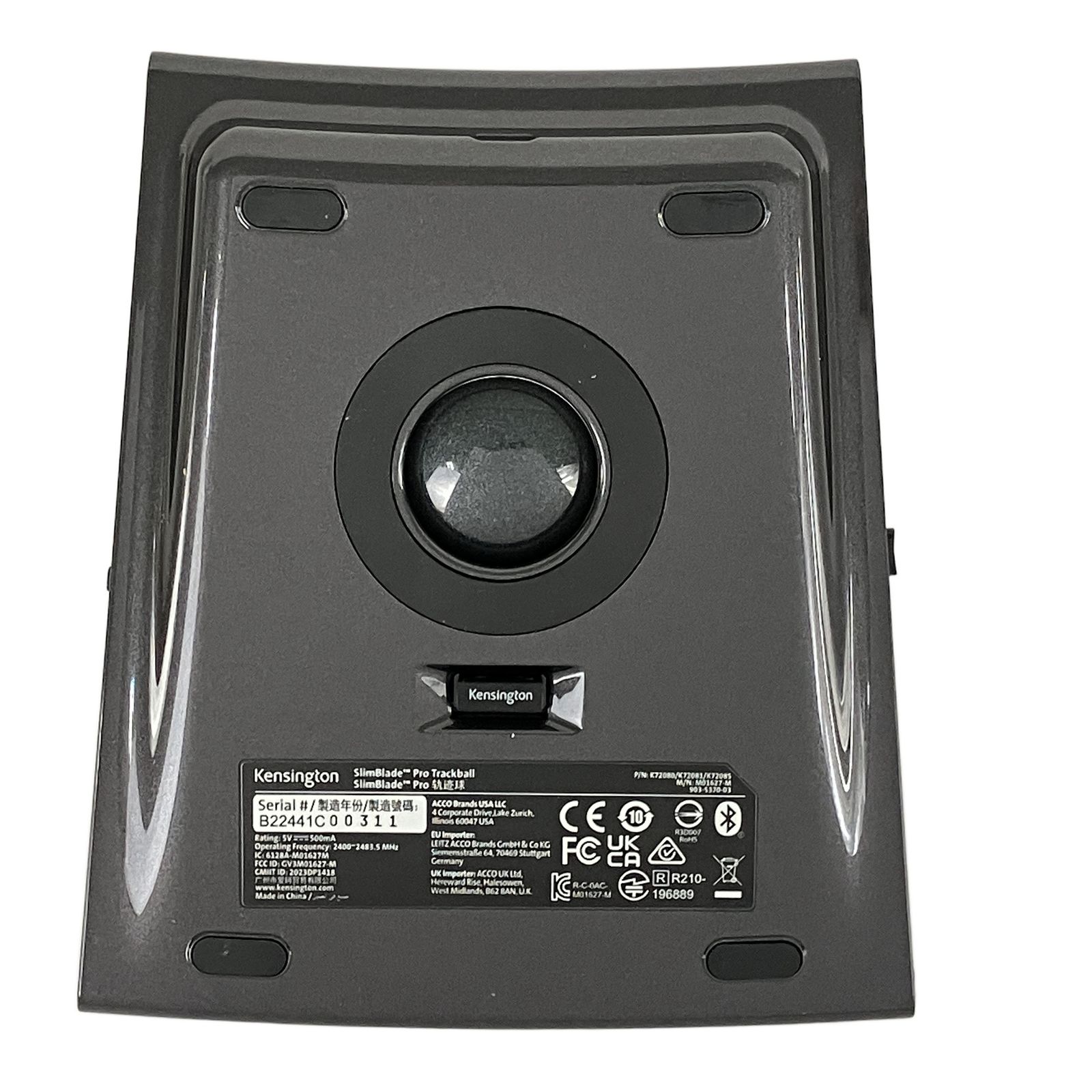 Kensington SlimBlade Pro トラックボール K72085JP グレー