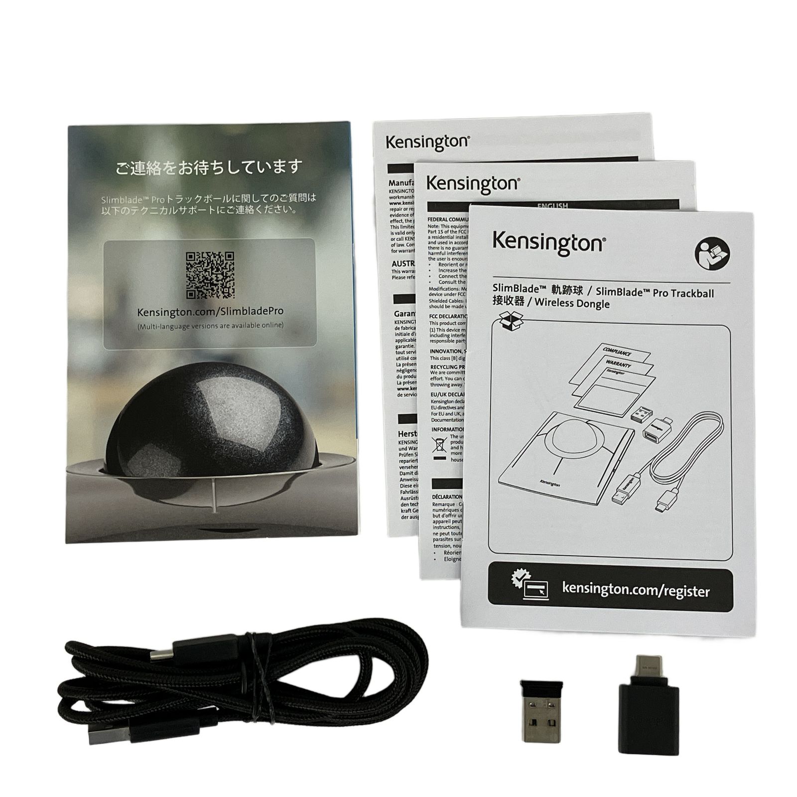 Kensington SlimBlade Pro トラックボール K72085JP グレー