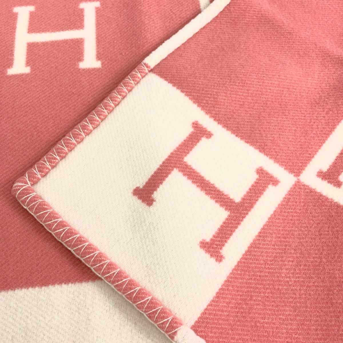 HERMES エルメス ブランケット/アヴァロン Hロゴ/カシミヤブレンド