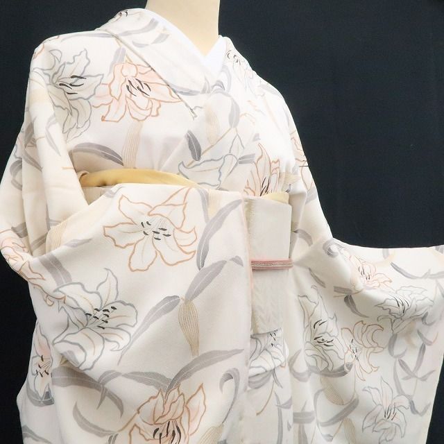 正絹 仕付け糸付