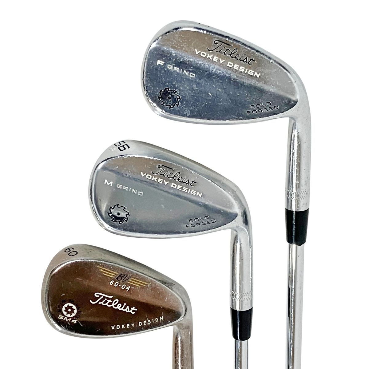 VOKEY COLD FORGED F GRIND|M GRIND|Spin milled SM 4 60° ウェッジ 3本 セット ゴルフ クラブ