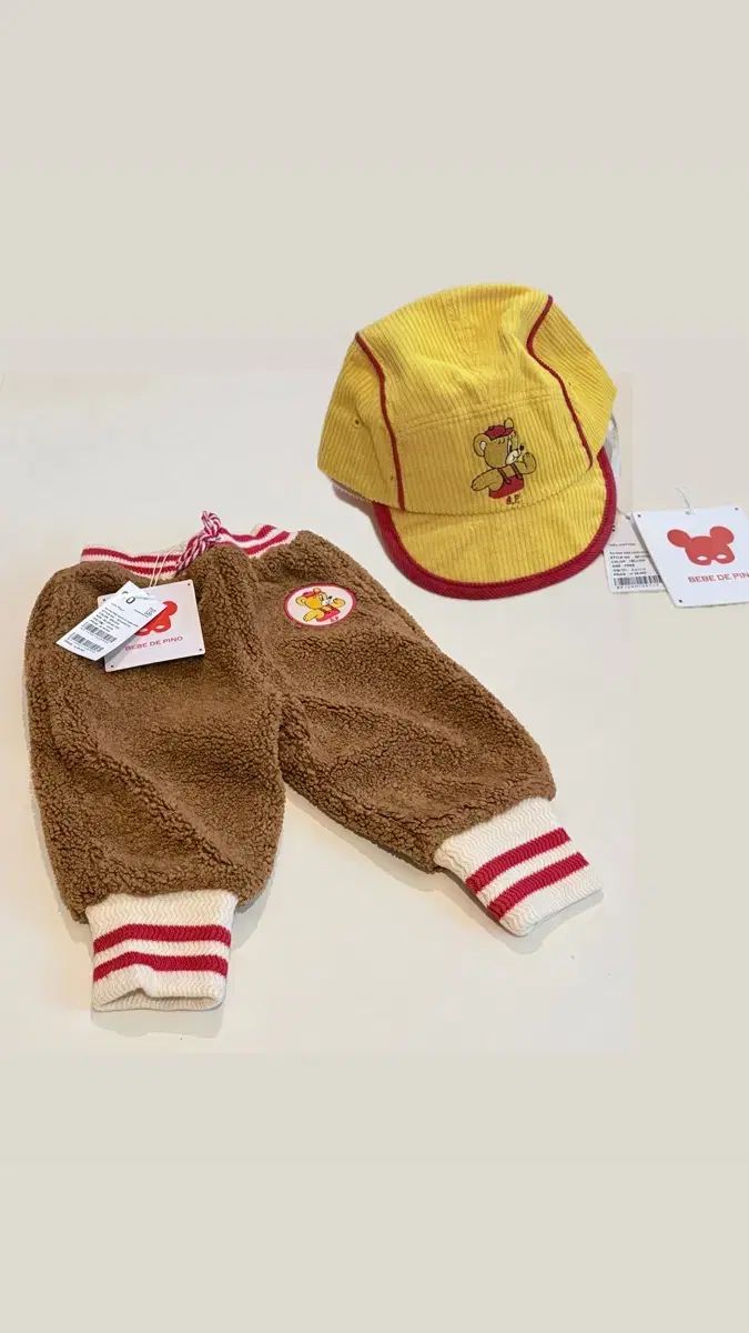 2026，HOT 新品 BEBE DE PINO ベベデピノ サンベアー 帽子 ズボンセット その他