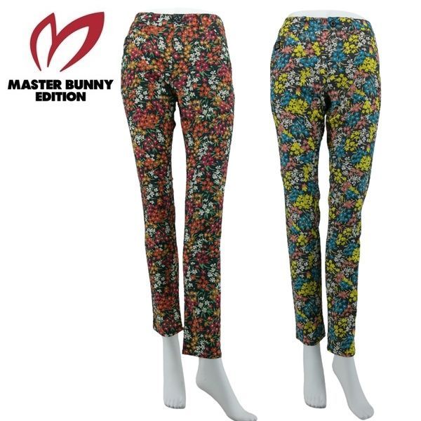 マスターバニーエディション レディース 花柄ストレッチ テーパード