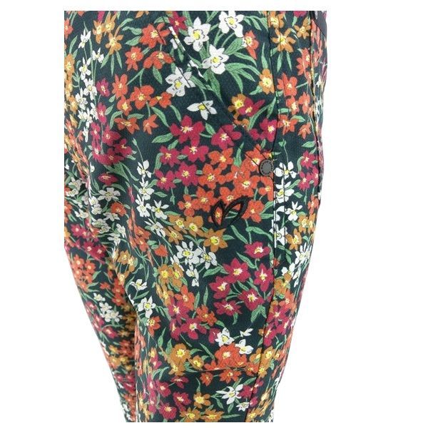 新品未使用タグ付き　MASTER BUNNY EDITION 花柄パンツ マスターバニーエディション レディース 花柄ストレッチ テーパード