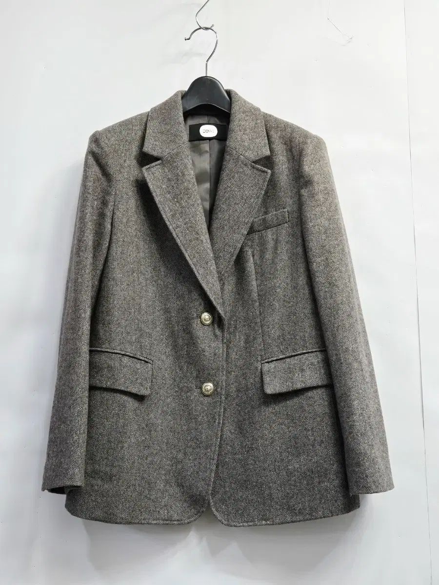 DEWL ヘリンボーン ウール ジャケット