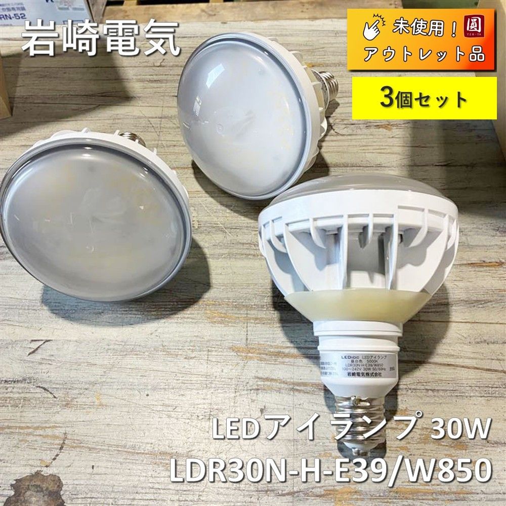 岩崎電気 LEDioc LEDアイランプ 30 W LDR N H E 39 850 屋内外兼用 セット