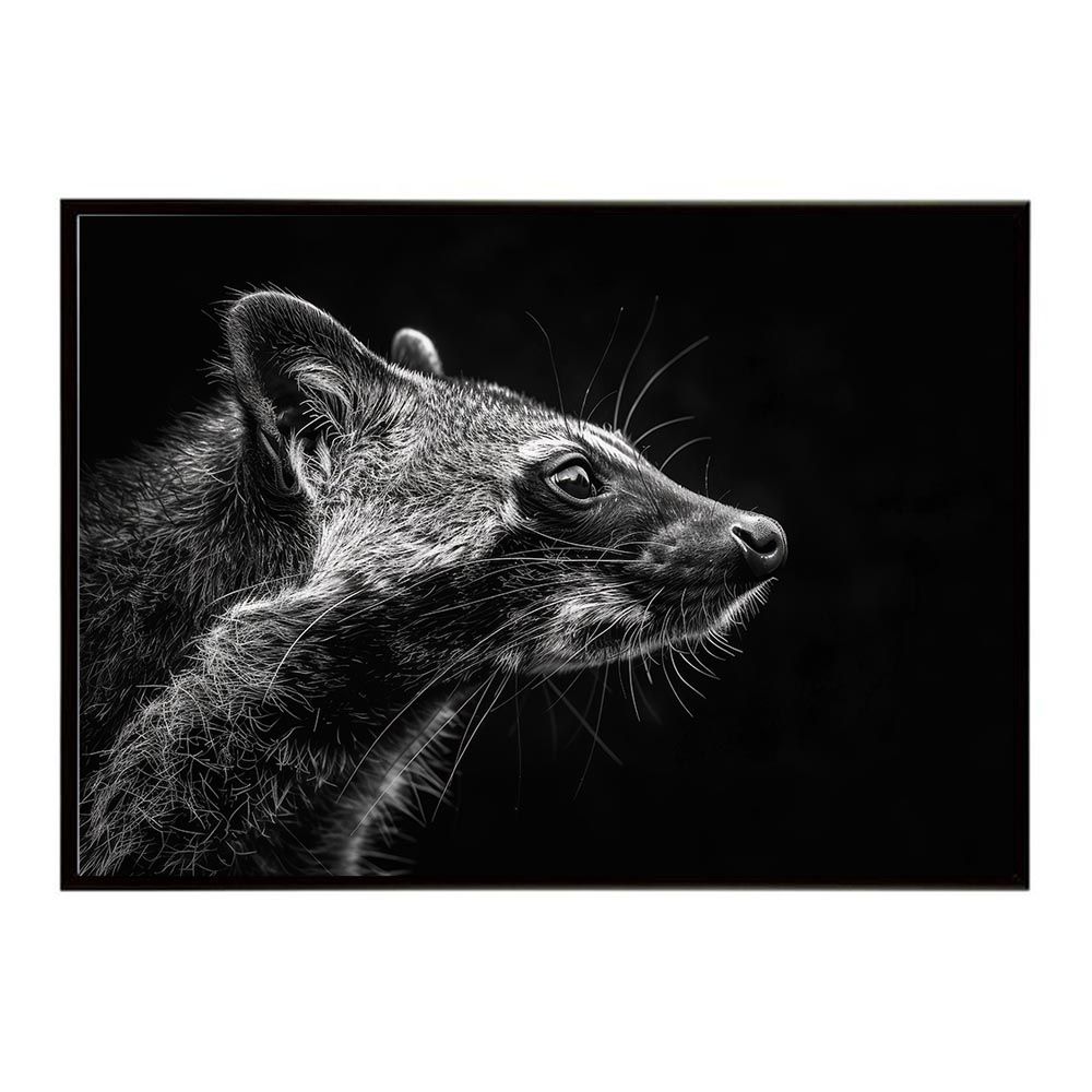 【A2サイズ（約42x59cm）】【lh-poster-6407】Civet シベット ジビエ 猫 サバンナ アフリカ 草原 自然 ネイチャー 動物 アニマル 野生動物 インテリア フォト