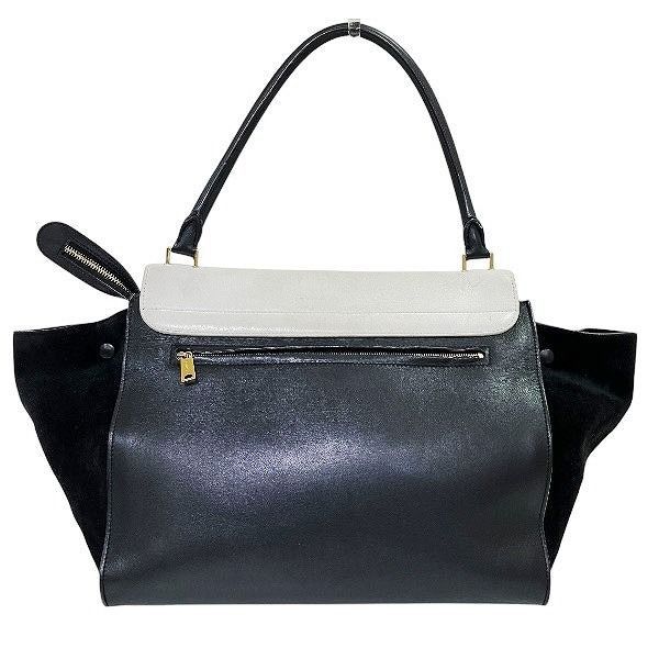 セリーヌ CELINE トラペーズ ホワイト ブラック バッグ ハンドバッグ レディース