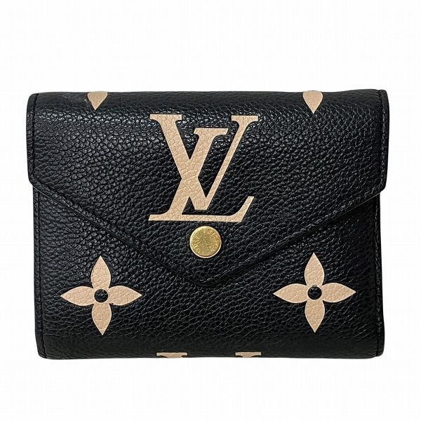 ルイヴィトン Louis Vuitton モノグラムアンプラント ポルトフォイユヴィクトリーヌ M 80968 3つ折り財布 レディース
