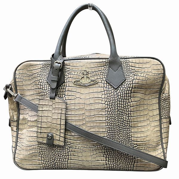 ヴィヴィアンウェストウッド クロコダイル型押し バッグ ハンドバッグ ショルダーバッグ レディース