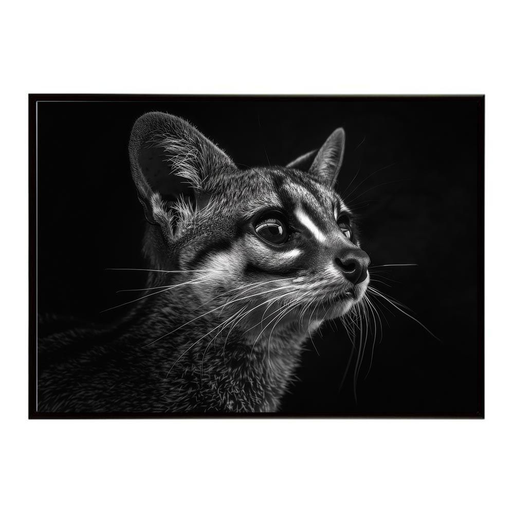 【B1サイズ（約73x103cm）】【lh-poster-6412】Genet ジェネット 猫 サバンナ アフリカ 草原 自然 ネイチャー 動物 アニマル 野生動物 インテリア フォト