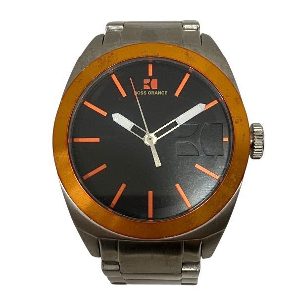 ヒューゴボス オレンジ クォーツ 時計 腕時計 メンズ