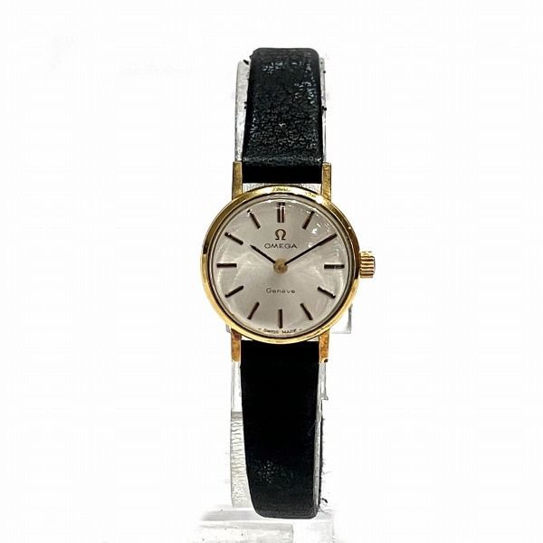 オメガ ジュネーブ 手巻き ゴールドGP ラウンドフェイス ヴィンテージ 時計 腕時計 レディース