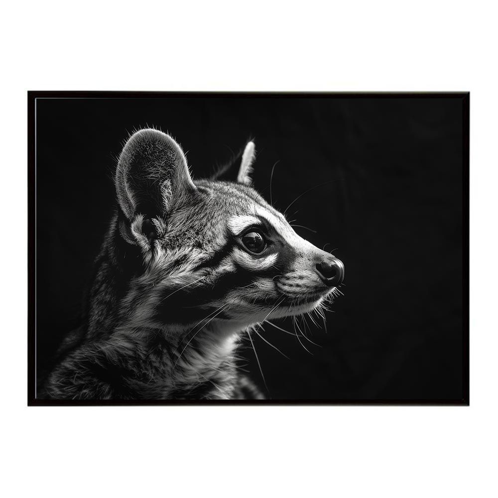 モノグラム 大型 アートパネル サファリ 動物 109センチ savane B3サイズ（約36x51cm）】【lh-poster-6418】Genet ジェネット 猫