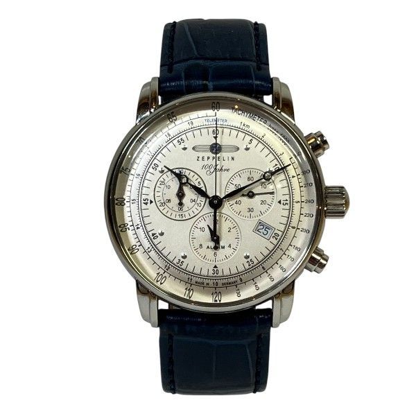 ツェッペリン 100周年記念シリーズ クロノグラフアラーム 7680-1 N クォーツ 時計 腕時計 メンズ