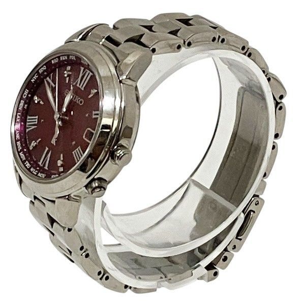 セイコー ルキア ラッキーパスポート 1 B 25 0 AR 電波ソーラー 時計 腕時計 レディース