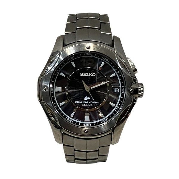 セイコー イグニッション 7 B 22-0 AA 0 電波ソーラー 時計 腕時計 メンズ