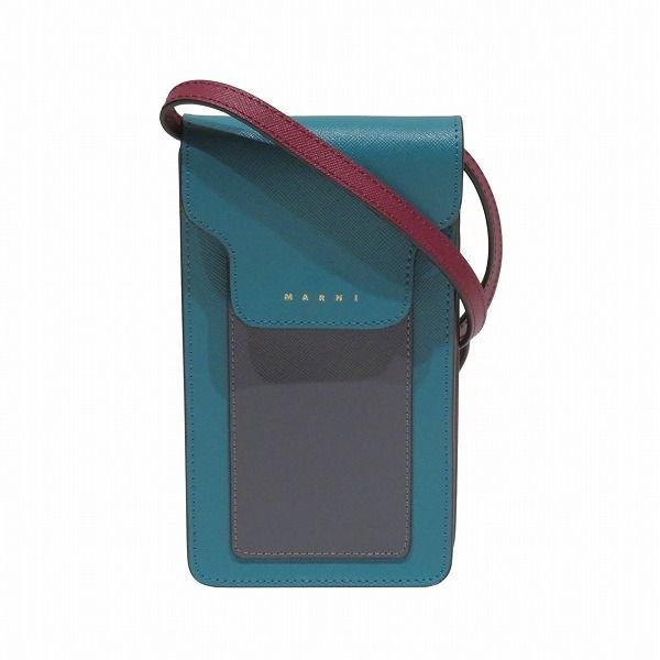 マルニ フォンケース クロスボディ マルチカラー レザー バッグ ショルダーバッグ ユニセックス