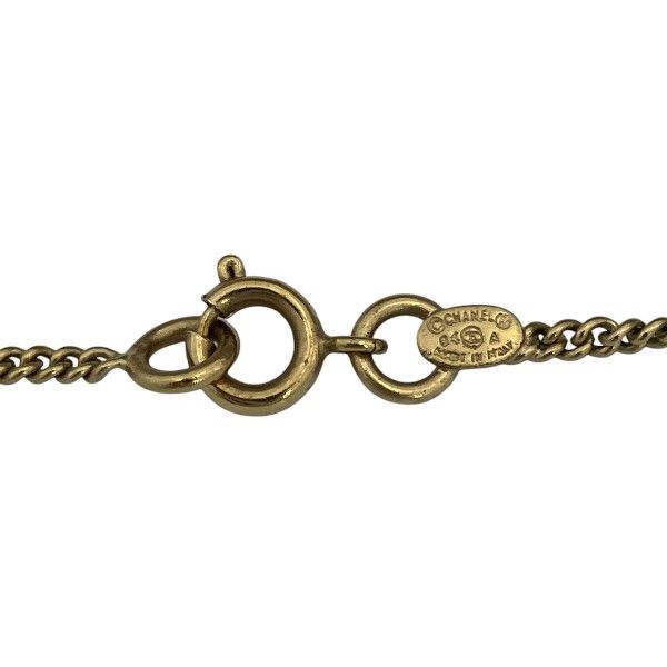 シャネル CHANEL ピンク ゴールド 04 A ココマーク ラインストーン ブランド小物 ネックレス レディース
