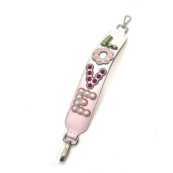 フェンディ ミニストラップユー LOVE スタッズ ロゴ ブランド小物 ストラップ レディース