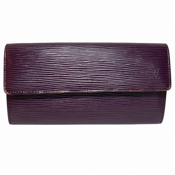 ルイヴィトン Louis Vuitton エピ ポルトフォイユサラ M 6374 K カシス 長財布 2つ折り財布 レディース