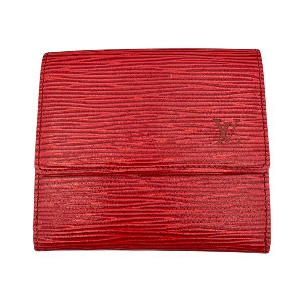 ルイヴィトン Louis Vuitton エピ ポルト モネビエ カルト クレディ M 63487 2つ折り財布 レディース