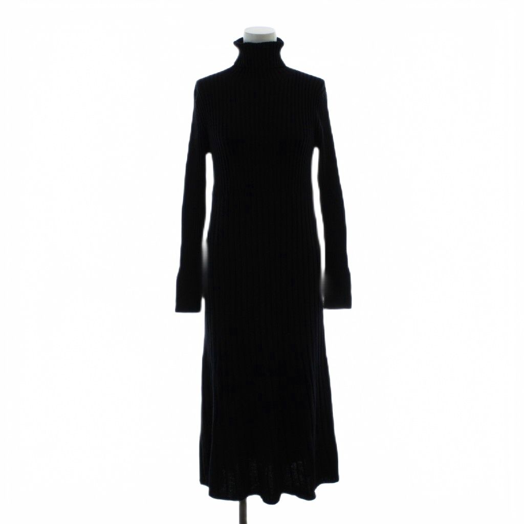 アクアスキュータム AQUASCUTUM woolタートルネックニットワンピース M