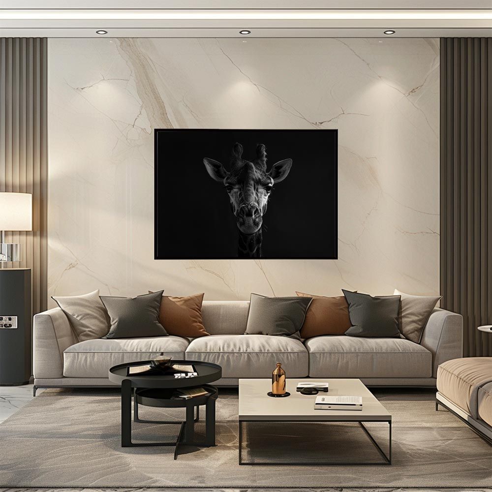 A3サイズ（約30×42cm）】【lh-poster-6469】Giraffe キリン ジラフ