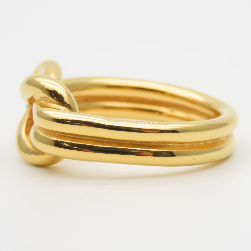 エルメス アタメ スカーフリング ゴールド メッキ レディース HERMES 【中古】 中古】 エルメス スカーフリング アタメ メタル ゴールド GP