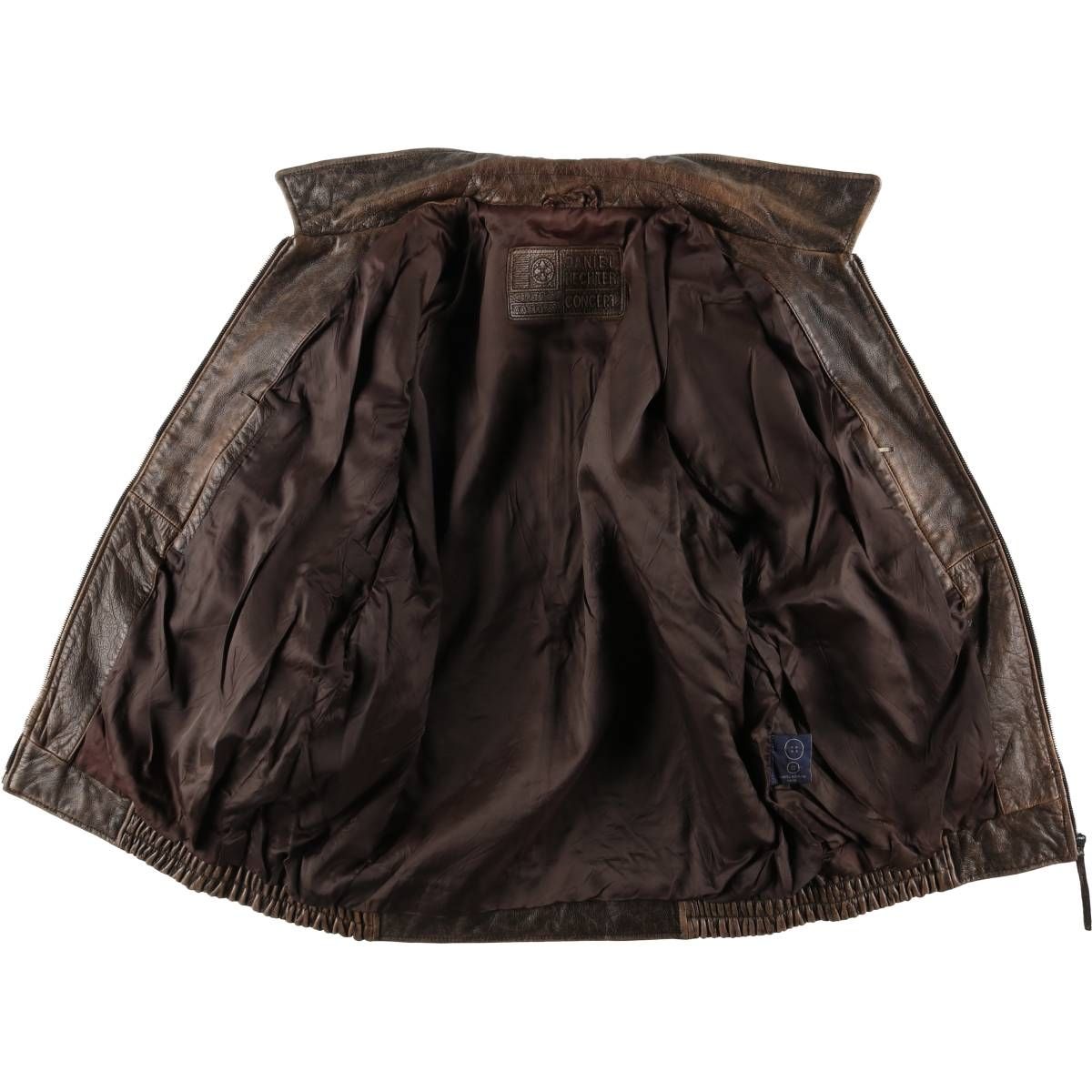 古着 DANIEL HECHTER スイングトップタイプ レザーブルゾン 注文