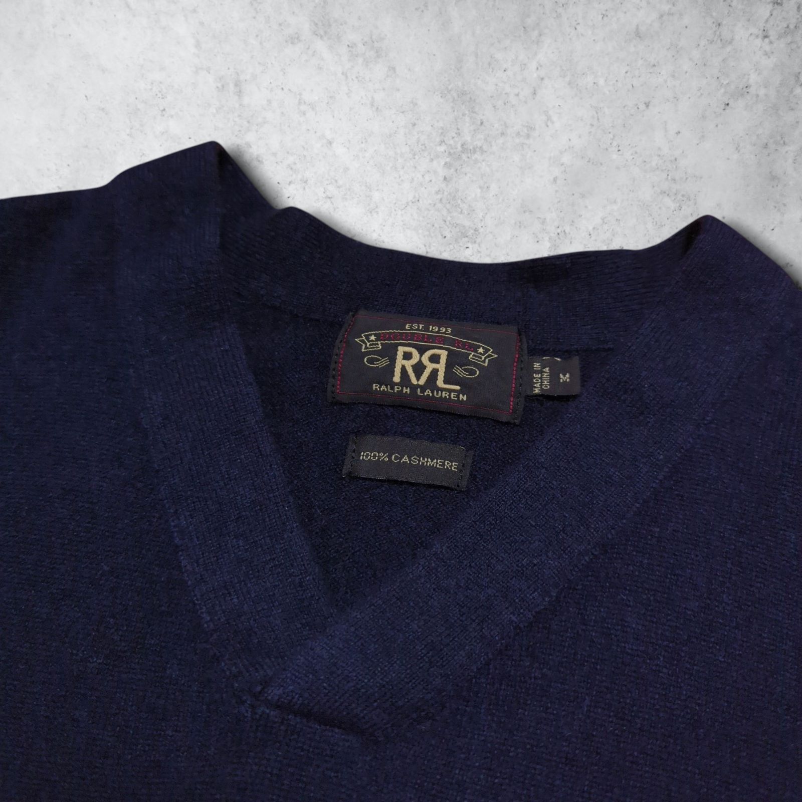 RRL RALPH LAUREN ラルフローレン カシミヤ カシミア 100% Vネック 