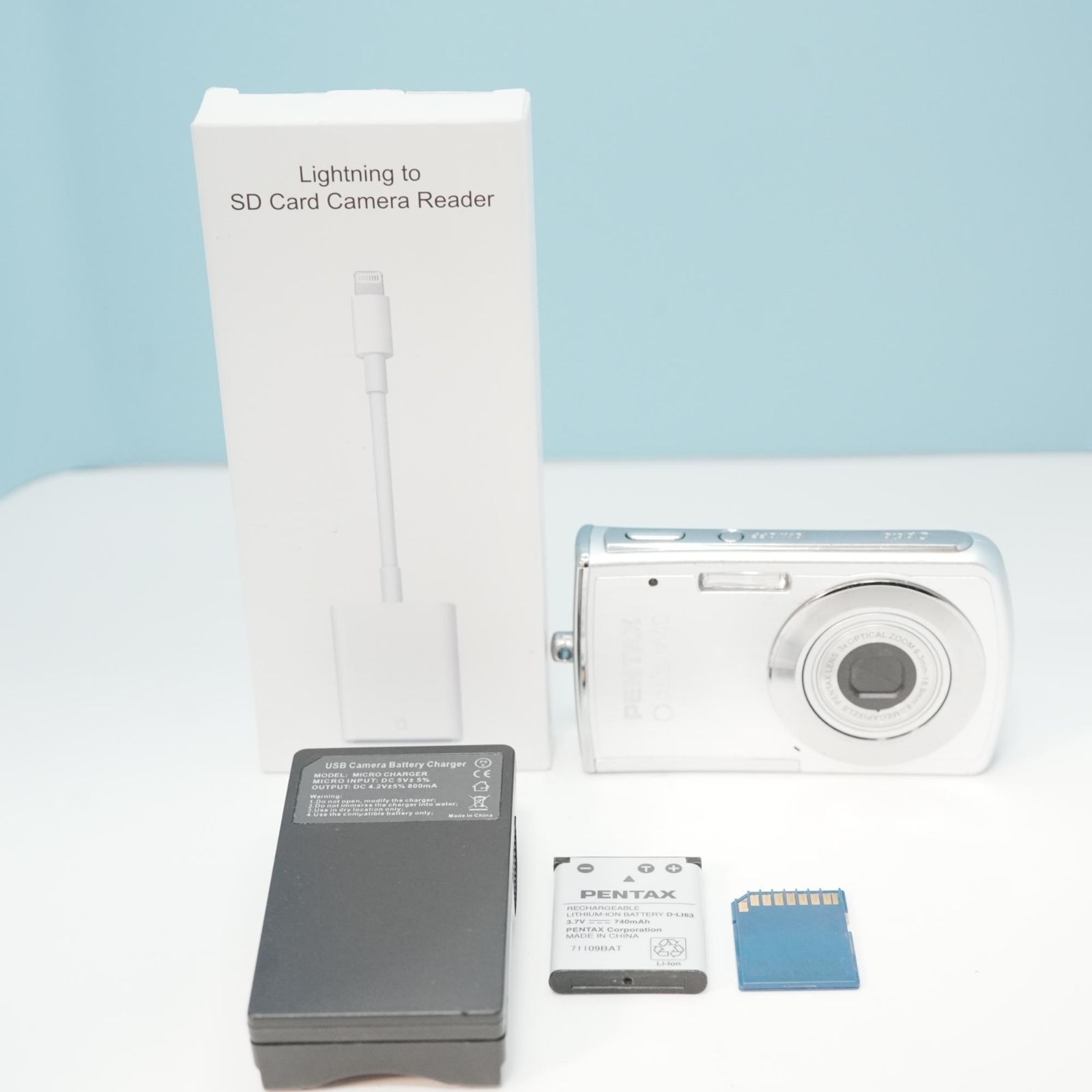 PENTAX Optio M40 デジカメ スマホ転送OK フルセット 美品 a5519