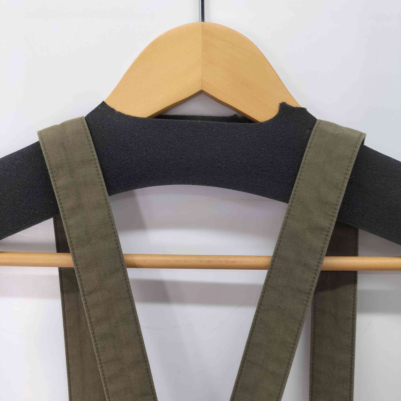 Ys(ワイズ) 切りっぱなし ギャザー ジャンパー スカート レディース JPN：1 【中古】【ブランド古着バズストア】 ワイズ Ys 切りっぱなし ギャザー ジャンパー スカート レディース JPN