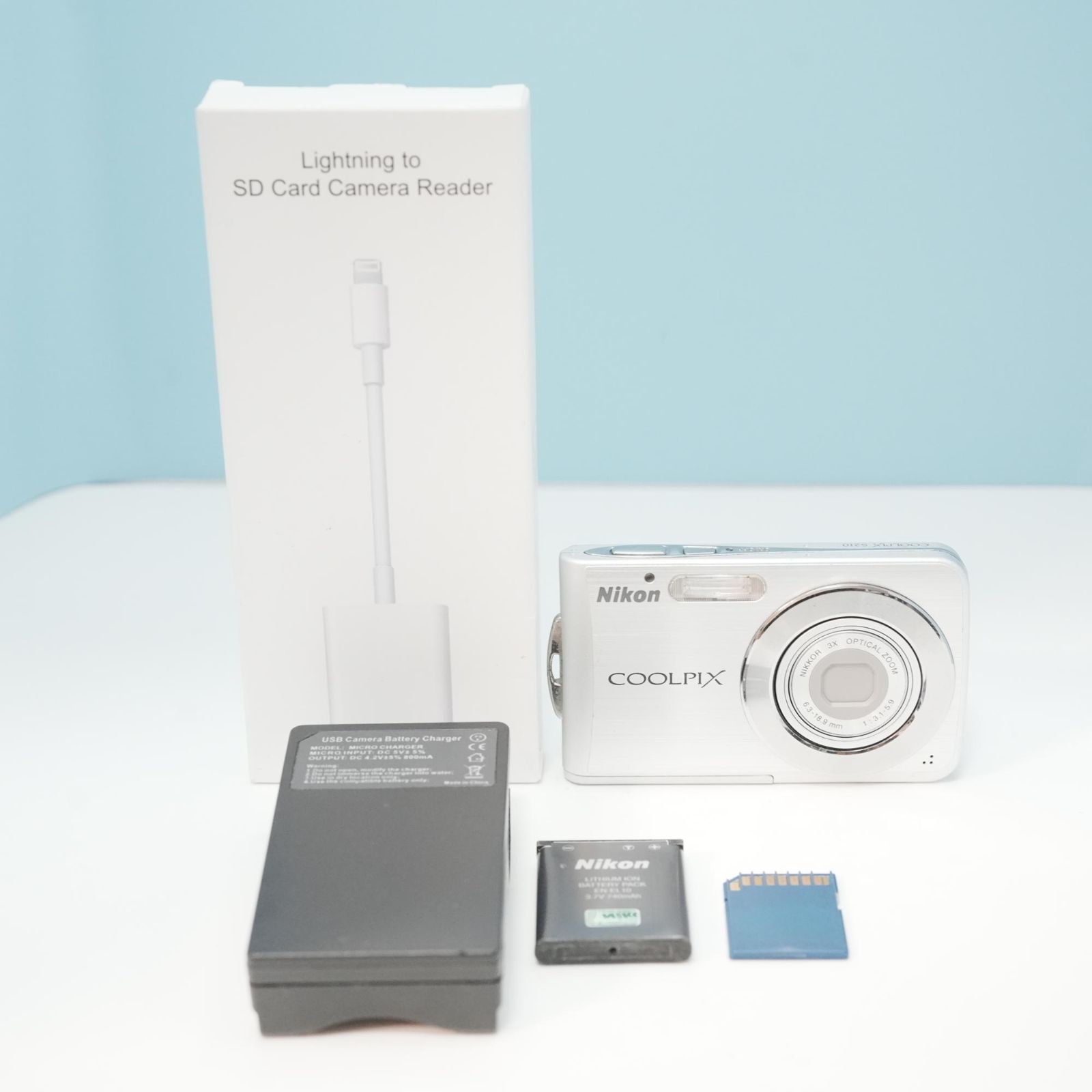 Nikon COOLPIX S210 デジカメ スマホ転送OK フルセット 美品 a5530 