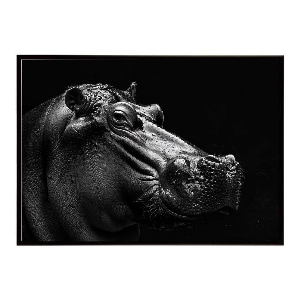A2サイズ（約42x59cm）】【lh-poster-6527】Hippopotamus カバ
