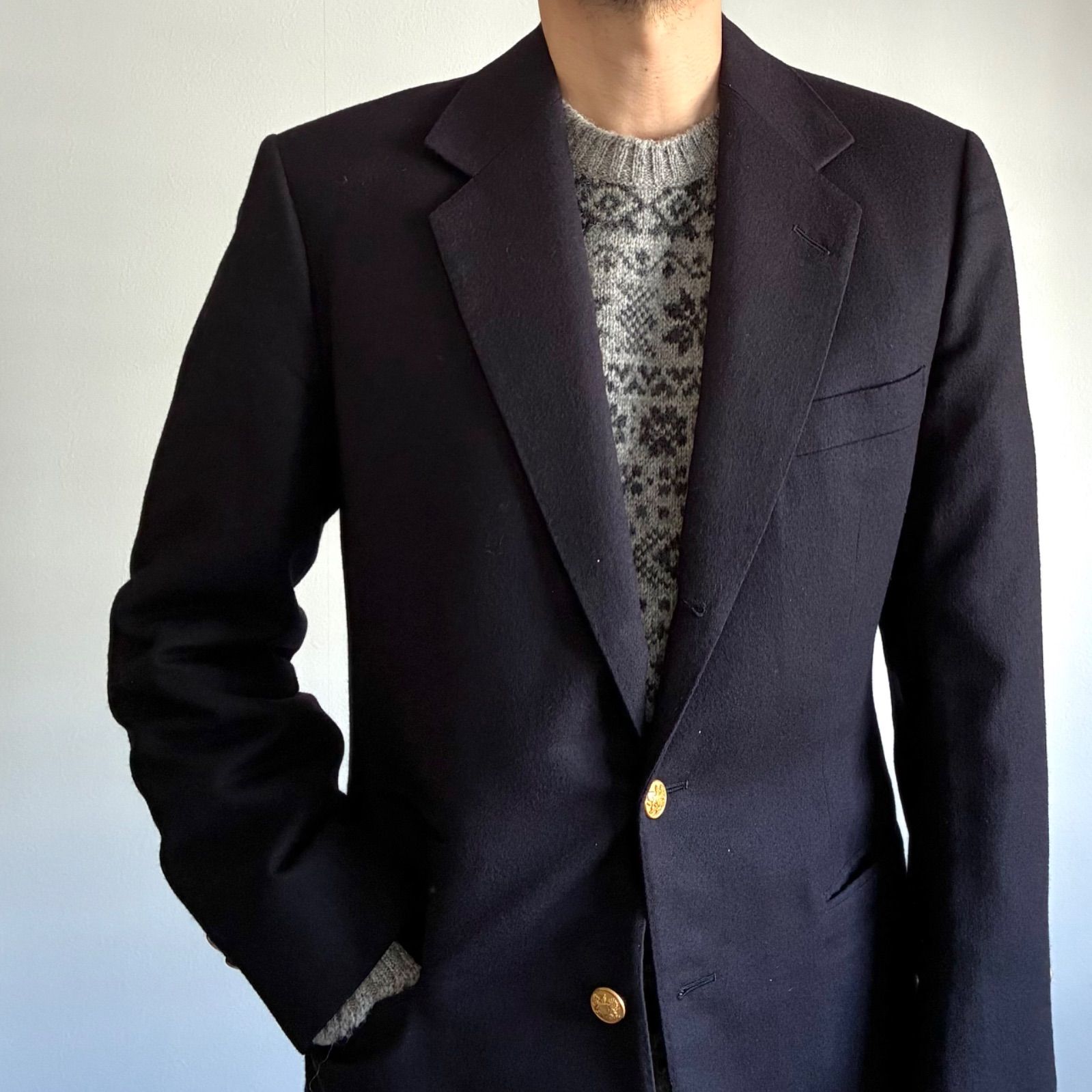 JAMIESONS / JOURNAL STANDARD relume取扱 フェアアイル 総柄 クルー