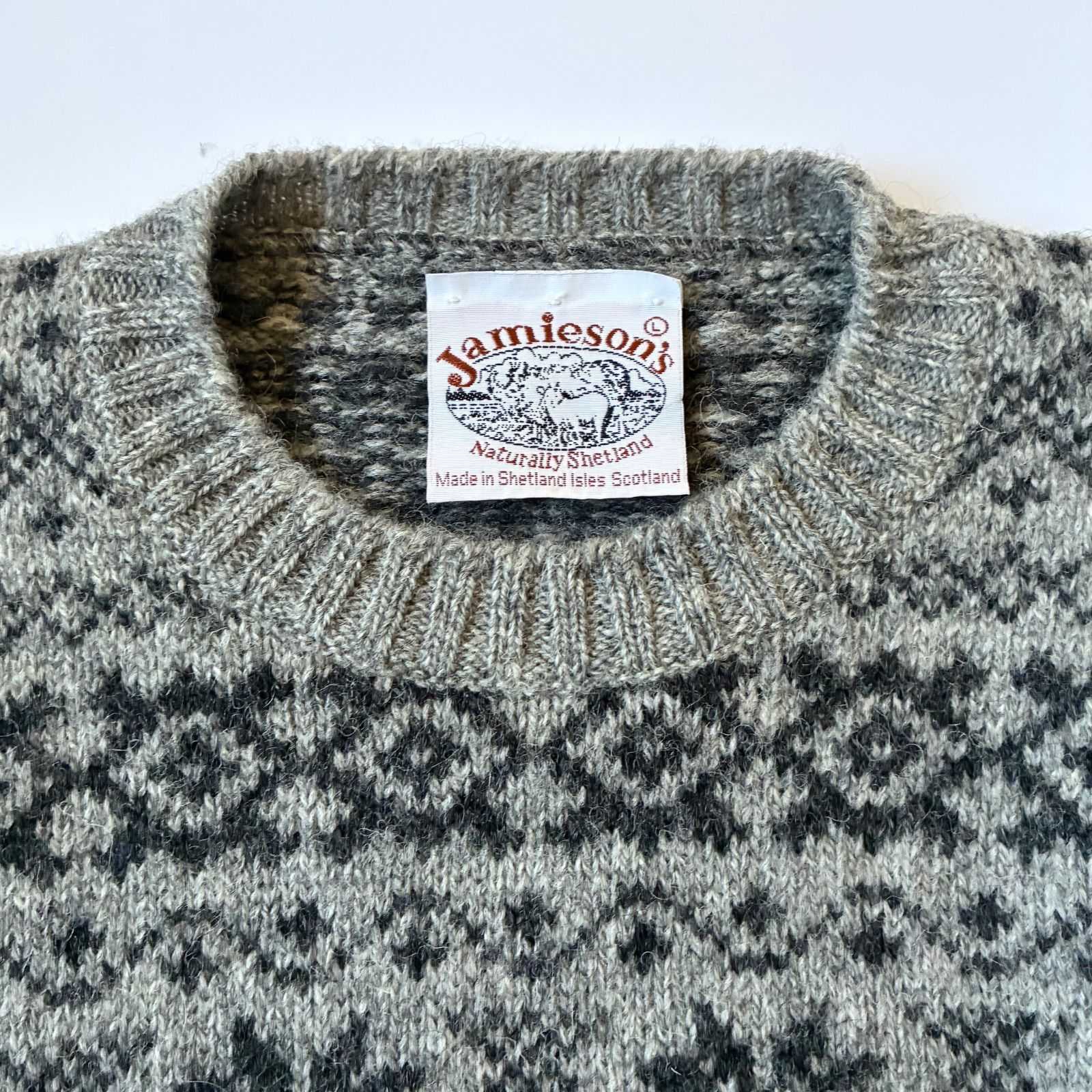 JAMIESONS / JOURNAL STANDARD relume取扱 フェアアイル 総柄 クルー