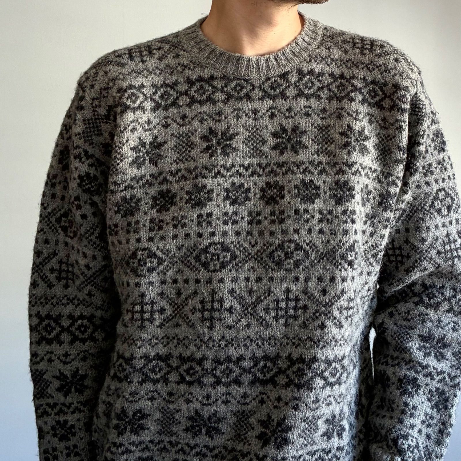 JAMIESONS / JOURNAL STANDARD relume取扱 フェアアイル 総柄 クルー