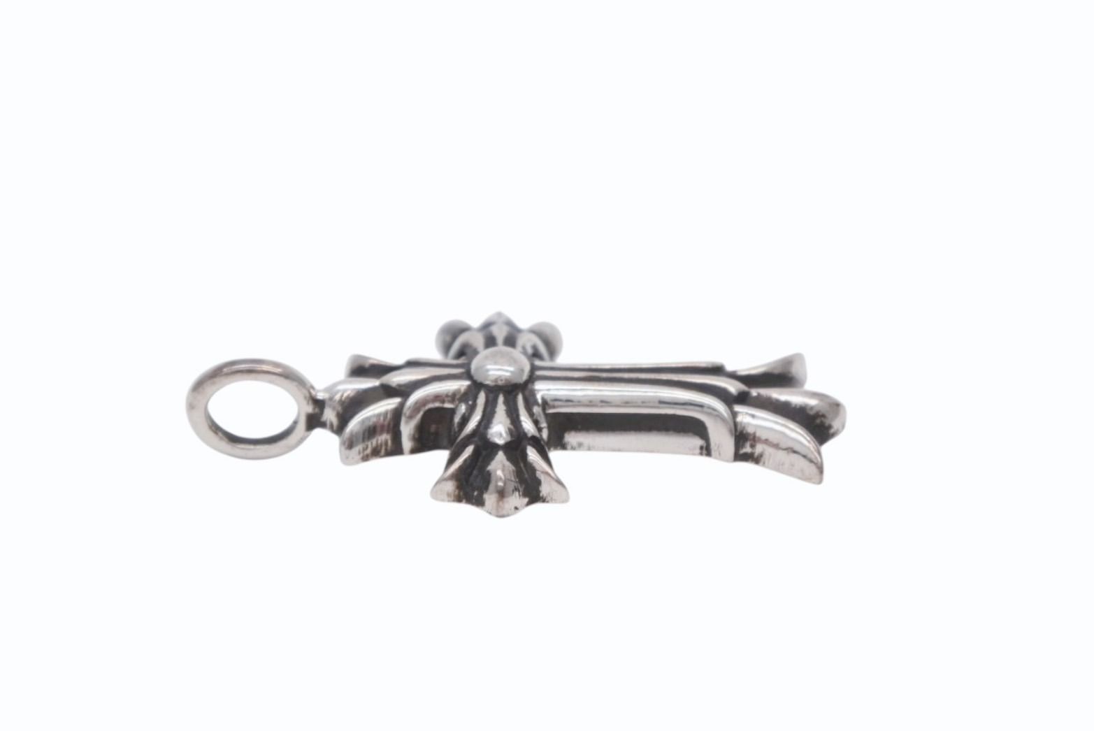  CHROME HEARTS クロムハーツ ダブルCHクロス ペンダントトップ チャーム XS 重量約4 9 g 2011 925刻印 シルバー925 4 b 010329 その他 アクセサリー