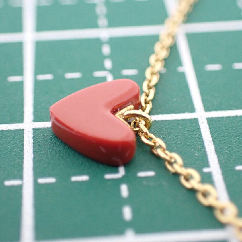 AHKAH/アーカーK18 ハート ネックレス//j71-3 - メルカリ