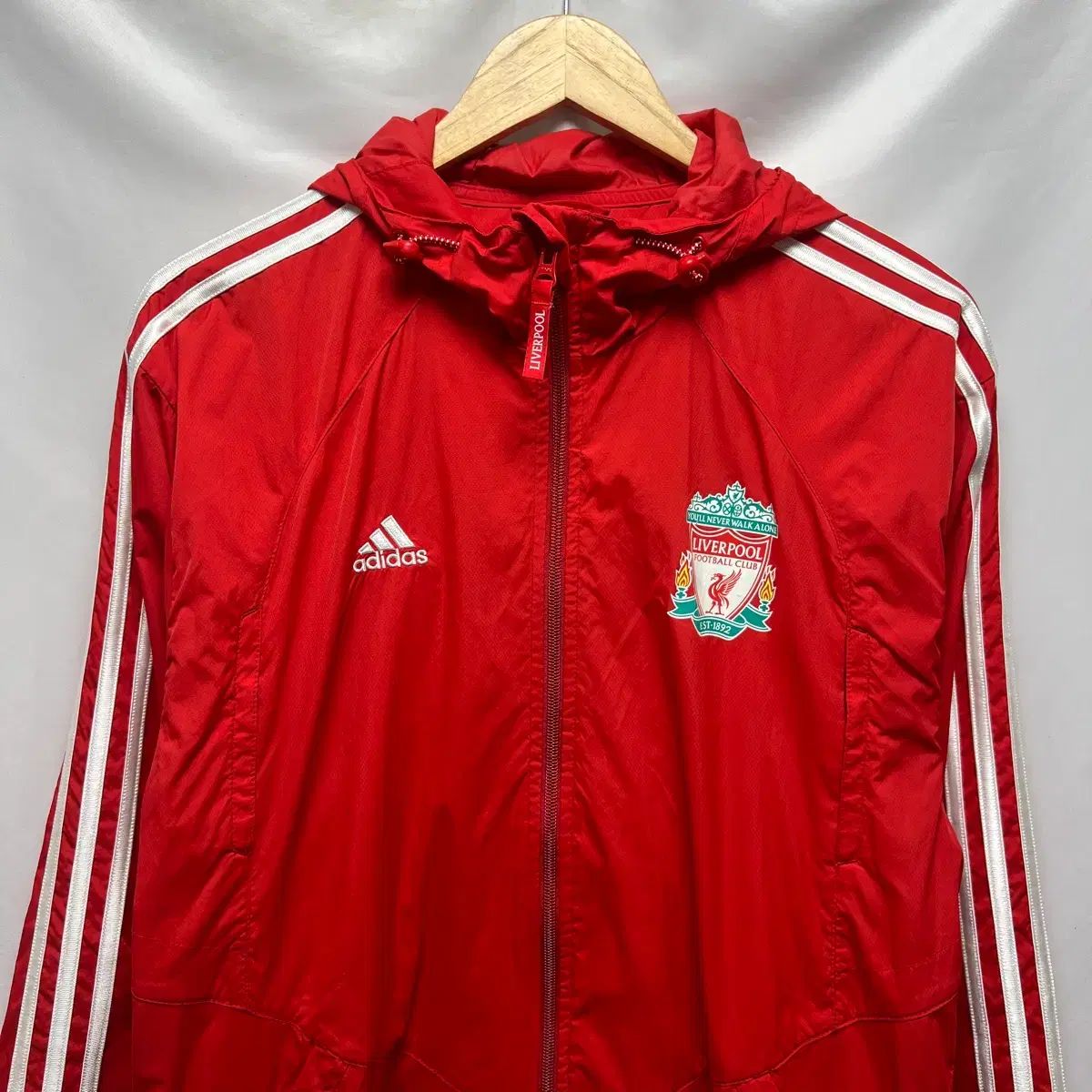100 adidas アディダス リヴァプール 08-09 トレーナー レッド ウィンドブレーカー