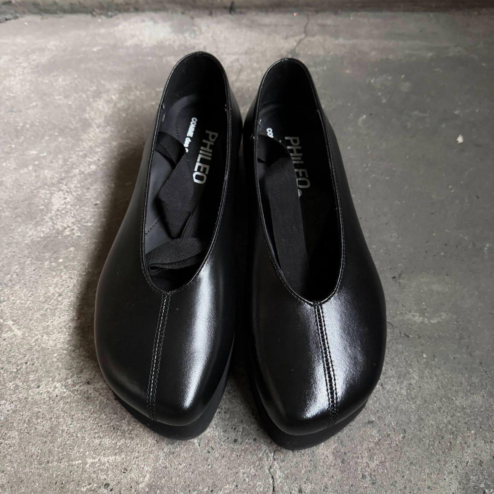 COMME des GARCONS x PHILEO 25aw ETOILE PLATEFORME 40 厚底 リボン 