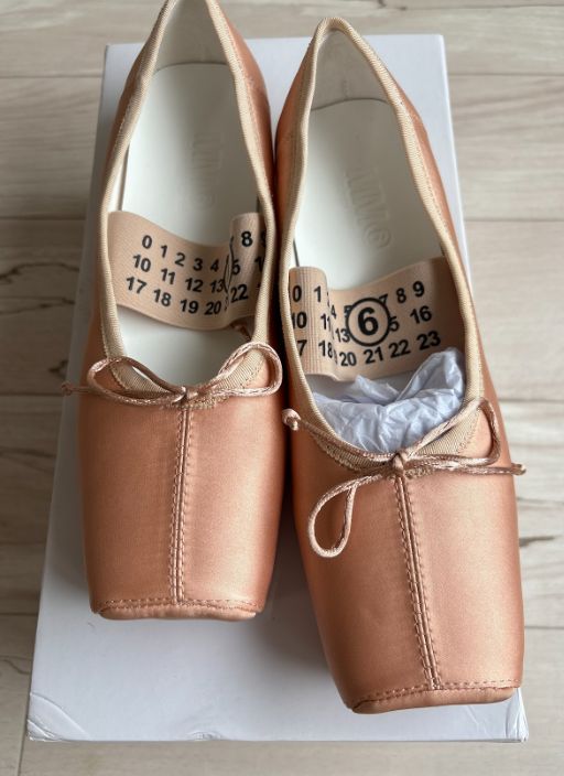 1-2日発送 Maison Margiela MM 6 サテンバレエシューズ 235