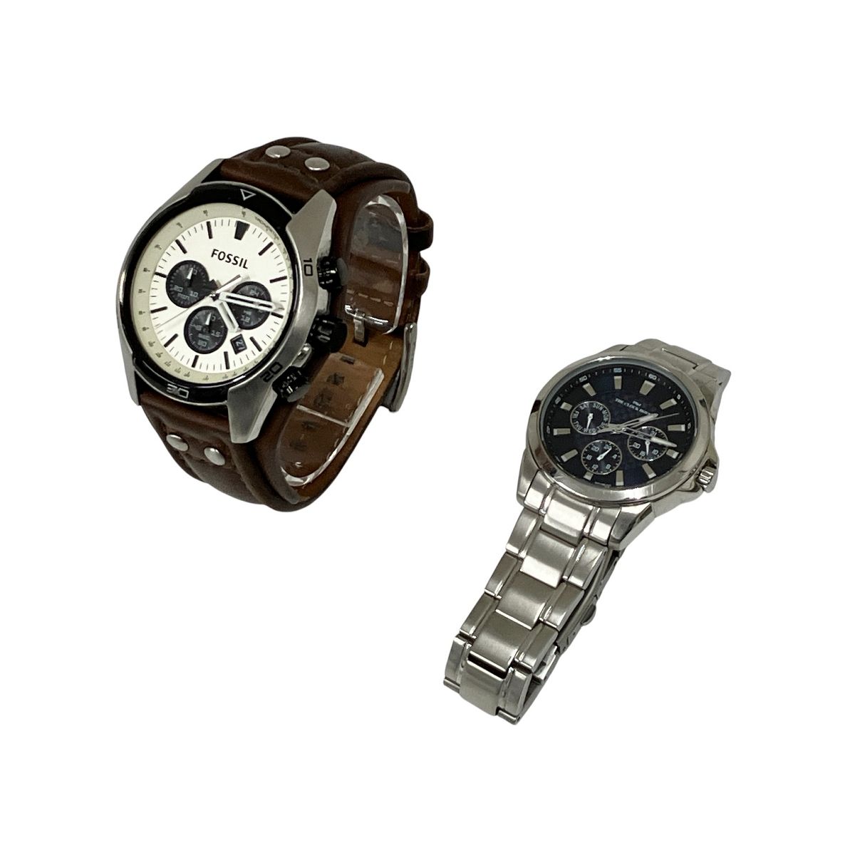 ザクロックハウス クロノグラフ CH 113 M FOSSIL 2890 メンズ時計 2点セット